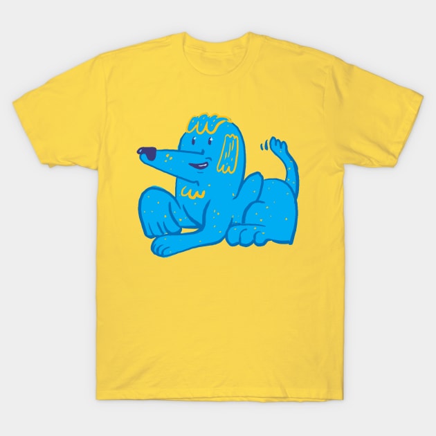 Blue Dog T-Shirt by Grody Brody